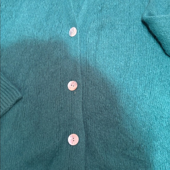 Oversized Green Cardigan Sweater - Picture 3 of 6